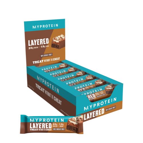 Myprotein Layered Protein Bar Fehérje szelet - triplacsoki 12x60g