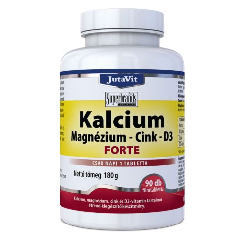 JutaVit Kalcium+Magnézium+Cink+D3 Forte - 90 db