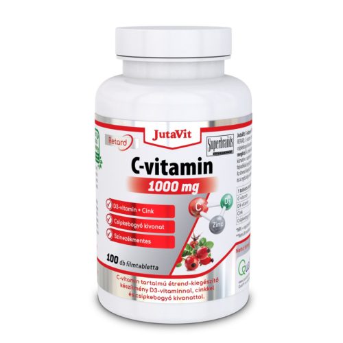 JutaVit C-Vitamin 1000mg+D3+Cink+Csipkeb. - 45 db