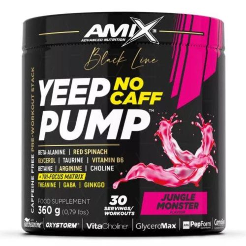 Amix Nutrition Black Line Yeep Pump No Caff PWO koffeinmentes 360 g