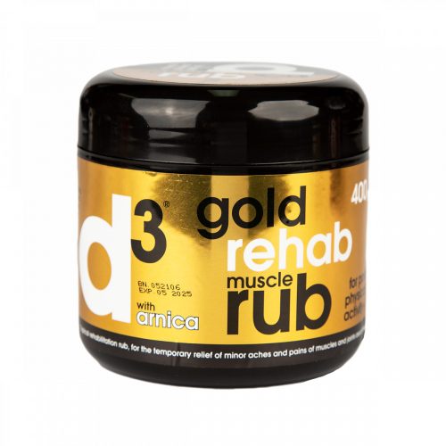 D3 GOLD REHAB RUB - aktivitás utáni hűsítő és regeneráló krém 400g