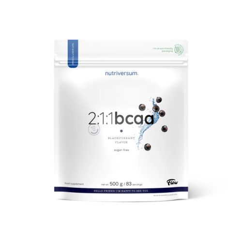 Nutriversum 2:1:1 BCAA Sugar Free 500 g cukormentes fekete ribizli