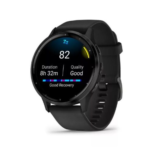 Garmin Venu 3 fekete, fekete kerettel, szilikon szíjjal (ED)