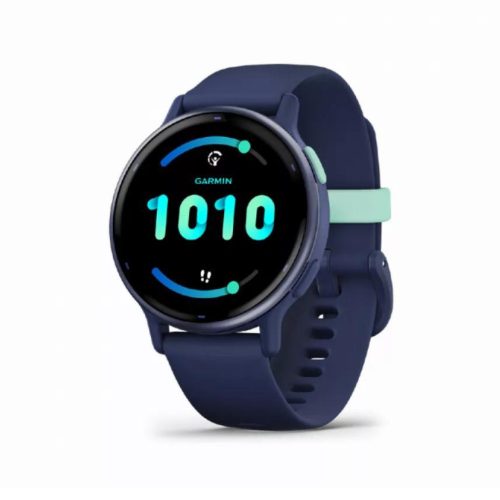 Garmin Vívoactive 5 kék, szilikon szíjjal