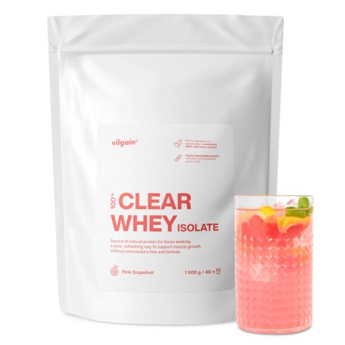 Vilgain Clear Whey Isolate feherje 500 g Bubble Gum