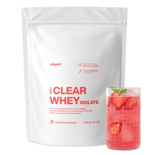 Vilgain Clear Whey Isolate feherje 500 g Bubble Gum