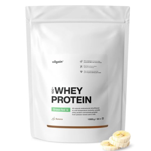 Vilgain Grass-Fed Whey Protein fehérje 1000 g Banán