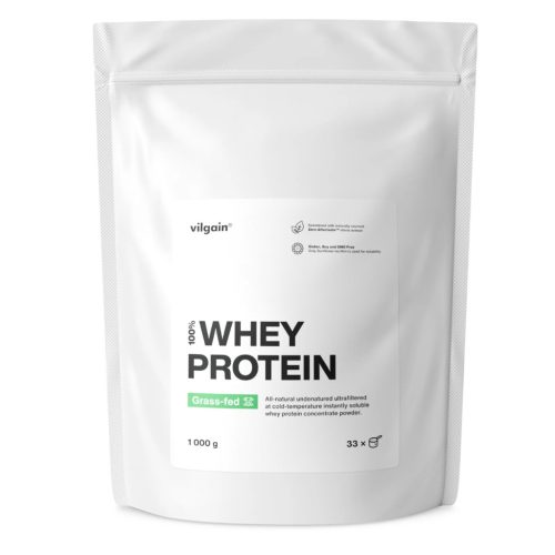 Vilgain Grass-Fed Whey Protein fehérje 1000 g Ízesítetlen