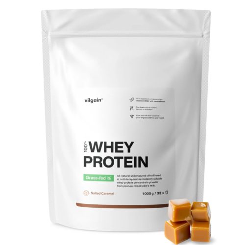 Vilgain Grass-Fed Whey Protein fehérje 1000 g Sós karamell