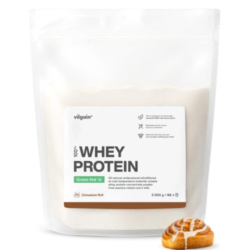 Vilgain Grass-Fed Whey Protein fehérje 2000 g Fahéjas csiga