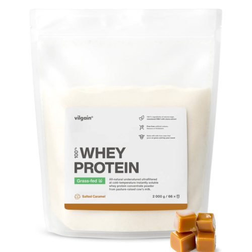 Vilgain Grass-Fed Whey Protein fehérje 2000 g Sós karamell