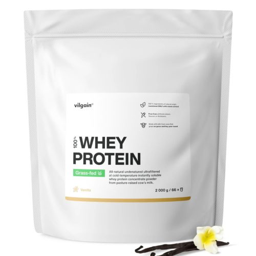 Vilgain Grass-Fed Whey Protein fehérje 2000 g Vanília