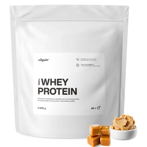 Vilgain Whey Protein fehérje 1000 g Mogyoróvaj sós karamell