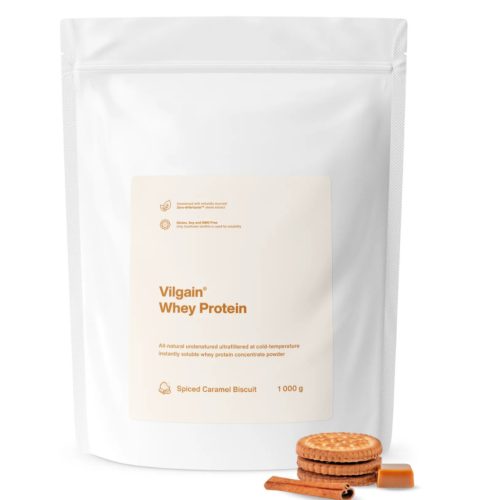 Vilgain Whey Protein fehérje 1000 g Karamell süti