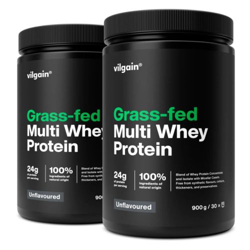 Vilgain Grass-Fed Multi Whey Protein fehérje 2x900 g Ízesítetlen