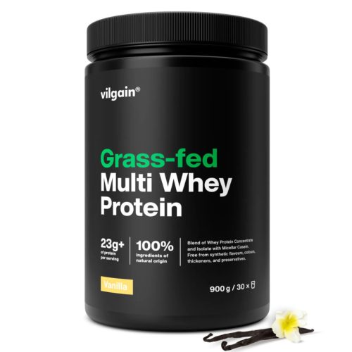 Vilgain Grass-Fed Multi Whey Protein fehérje 900 g Vanília