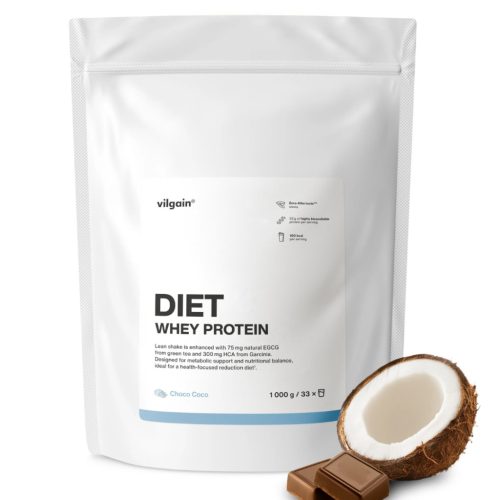 Vilgain Diet Whey Protein fehérje 1000 g Csokoládé kókusz