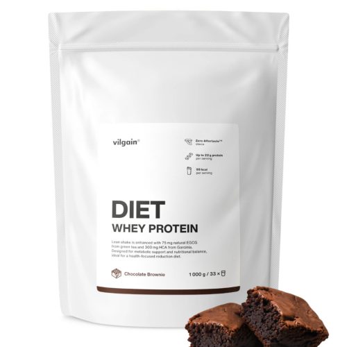 Vilgain Diet Whey Protein fehérje 1000 g Csokoládés brownie