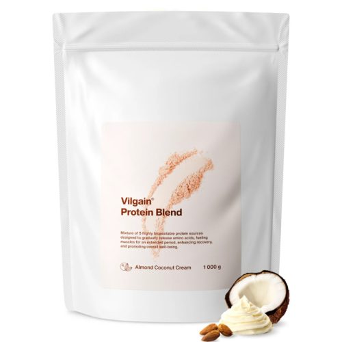 Vilgain Protein Blend fehérje 1000 g Mandulás kókuszkrém