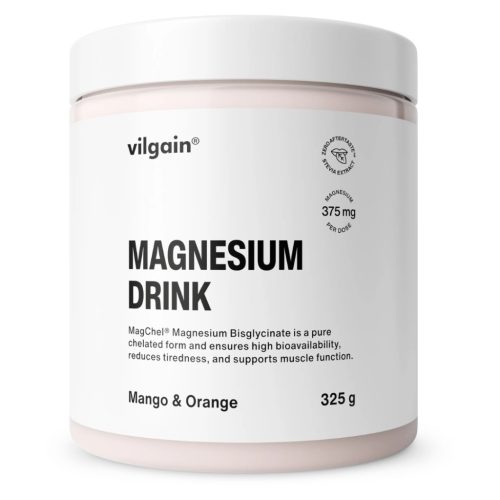 Vilgain Magnézium italpor 325 g Mangó narancs