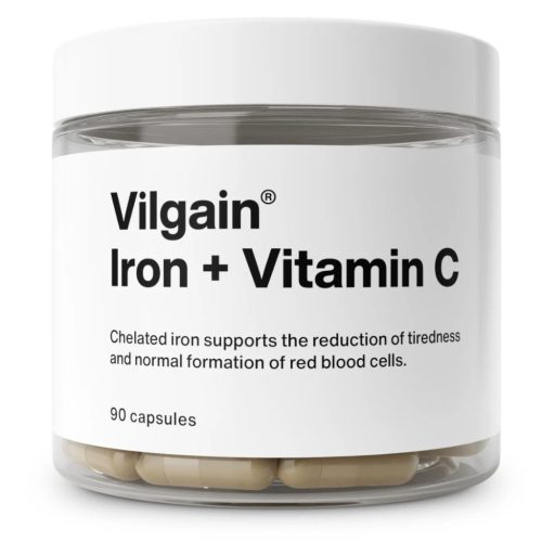 Vilgain Vas + C-vitamin⁠ vas‑biszglicinát 90 kapszula