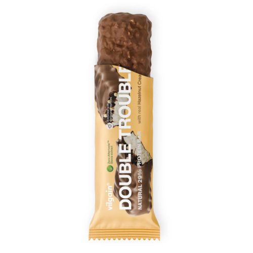 Vilgain Double Trouble Protein Bar 55 g Mogyorókrém tejcsokoládé