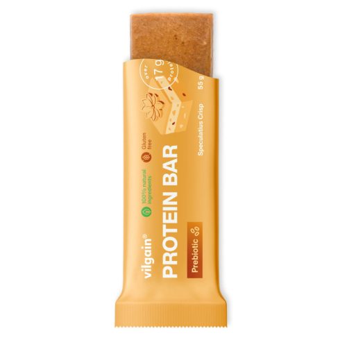 Vilgain Prebiotic Protein Bar fehérje szelet 55 g Karamellás keksz