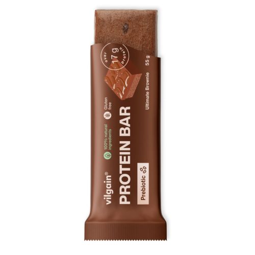 Vilgain Prebiotic Protein Bar fehérje szelet 55 g Brownie