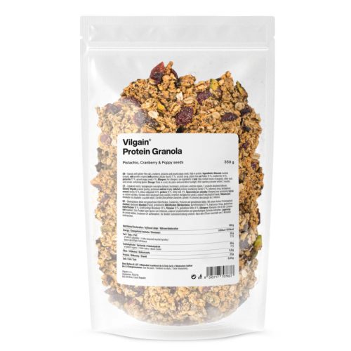 Vilgain Protein Granola - Pisztácia - fehércsokoládé - áfonya 350 g