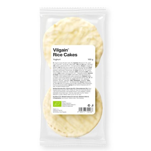 Vilgain Rice Cakes BIO puffasztott rízskenyér 100 g Joghurt