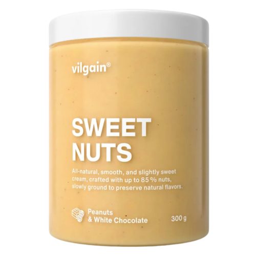 Vilgain Sweet Nuts dióvaj - Földimogyoró - fehércsokoládé 300 g