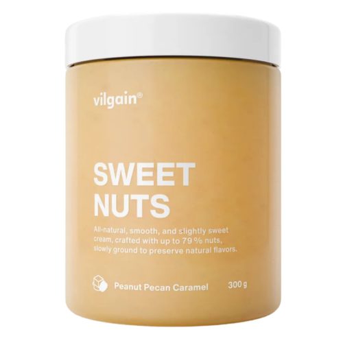 Vilgain Sweet Nuts dióvaj - Földimogyoró - pekándió - karamell 300 g