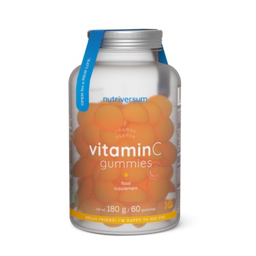 Nutriversum Vitamin C gummies - 60 db narancsos gumivitamin