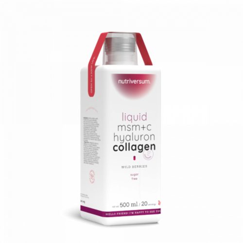 Nutriversum MSM+C Hyaluron Collagen Liquid - erdei gyümölcs