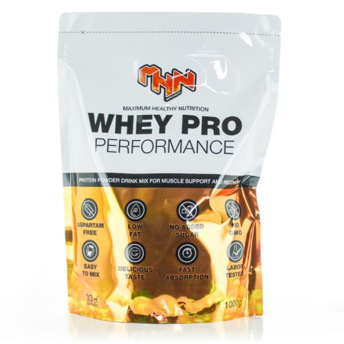 MHN Whey Pro Performance fehérje 1000 g eper banán