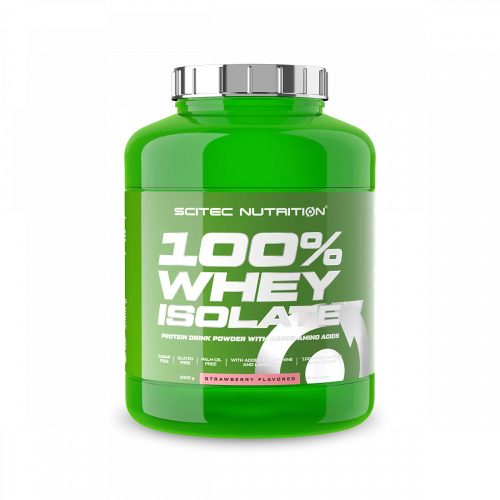 SCITEC NUTRITION 100% WHEY ISOLATE - Eper - fehércsoki 2000 g