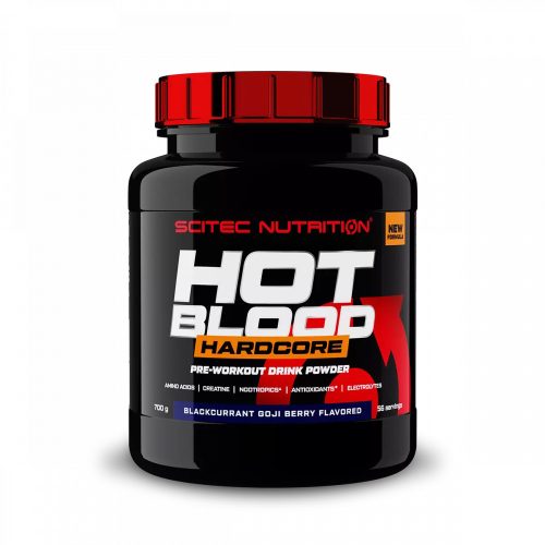 SCITEC NUTRITION HOT BLOOD HARDCORE - Red berry 700 g