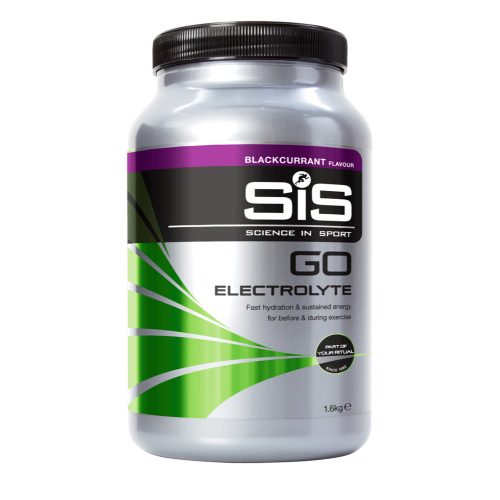 SiS GO Electrolyte izotóniás sportital por, 1600 gr (20 Liter elkészítéséhez) - Fekete ribizli